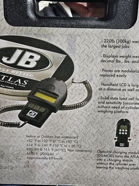 Atlas Handheld LCD Scale Controller - Black-DS 20000